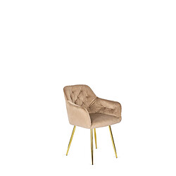 Vivaldi Chaise RAYA Beige Velours