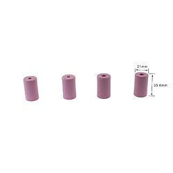 Varanmotors NESBN-10 Set de 4 Buses céramiques pour pistolet de sablage sableuse 21x35.6mm, ouverture 6 et 7 mm