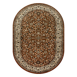 RUGSX Tapis ROYAL ADR ovale modèle 1745 marron 100x180 cm