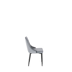 Avis Vivaldi Chaise CORK Gris Velours