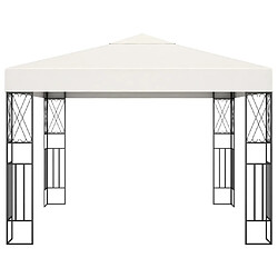 Maison Chic Tonnelle | Pergola 3x3 m Crème Tissu -GKD70833