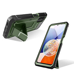 Coque Vert pour Samsung A14 5G Antichoc Béquille Support Clip Ceinture, Supcase pas cher