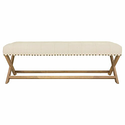 Banquette Alexandra House Living Crème Caoutchouc Bois 46 x 45 x 130 cm