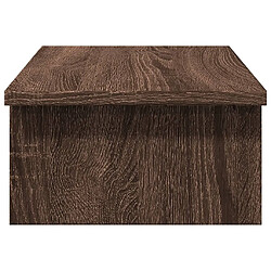 Acheter vidaXL Support de moniteur chêne marron 50x27x15 cm bois d'ingénierie