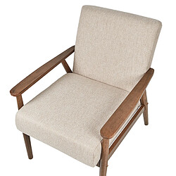 Beliani Fauteuil ESRUM Tissu Beige pas cher