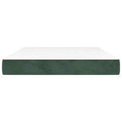 Avis Maison Chic Matelas de lit à ressorts ensachés, Matelas doux Vert foncé 140x200x20 cm -GKD89602