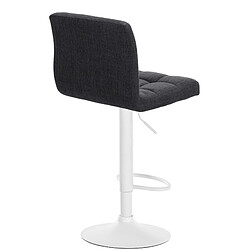 Avis Non Tabouret de bar Calma tissu blanc