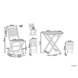 Avis Beliani Ensemble pour bistro TERNI Bois Bois clair