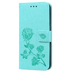 Wewoo Housse Coque Étui en cuir PU à rabat horizontal relief rose pour Huawei Honor 8S / Y5 2019avec support et fentes cartes et portefeuille vert