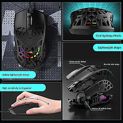 Acheter Universal Des souris de jeu réglable ergonomiques légères (blanc)