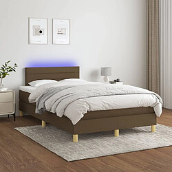 Sommier à lattes,Cadre à lattes de lit pour Adulte matelas et LED Marron foncé 120x200 cm -MN80941