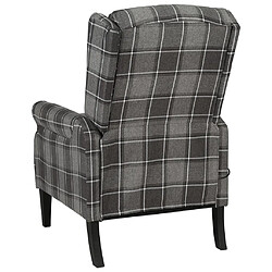 Avis Maison Chic Fauteuil de massage inclinable,Fauteuil luxe de relaxation Gris Tissu -MN90563