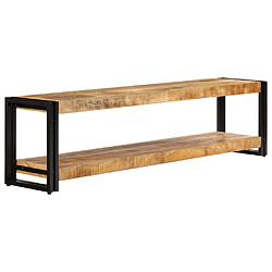 Acheter Helloshop26 Meuble télé buffet tv télévision design pratique 150 cm bois massif de manguier 2502078