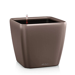 Pot Quadro Premium LS 50 - kit complet, espresso métallisé 50 cm