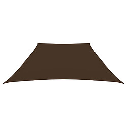 ComfortXL Voile De Parasol Tissu Oxford Trapèze 2/4x3 M Marron