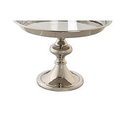 Centre de Table DKD Home Decor Verre Argenté Aluminium (19 x 19 x 22 cm)