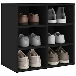 Acheter Maison Chic Armoire à Chaussures Noir,Meuble de Rangement à Chaussures 52,5x30x50 cm -MN24026