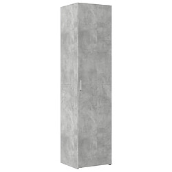 vidaXL Buffet haut gris béton 45x42,5x185 cm bois d'ingénierie