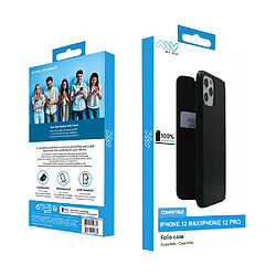 Avis My Way Myway Étui pour Apple iPhone 12 / 12 Pro Modèle Folio Case avec Emplacement de Carte Noir