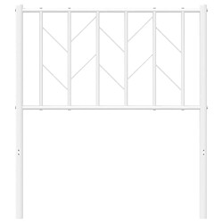 Acheter Maison Chic Tête de lit moderne pour chambre - Décoration de lit métal blanc 75 cm -MN52828