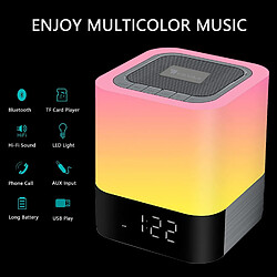 Acheter Chrono Portable bluetooth speaker, touch night light LED bedside light dimmable(Blanc)