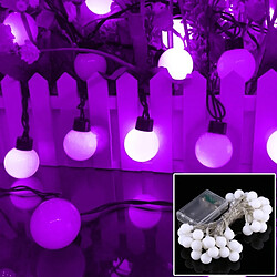 Wewoo Guirlande 4m 3W 40 LEDs 3 x piles AA alimenté chaîne décoration lumière avec 3 modes, DC 4.5V pourpre