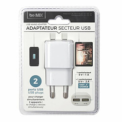 Avis Paris Prix Prise Secteur Double Port USB Plug 8cm Blanc