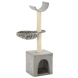 Arbre à chat avec griffoirs,niche pour chat en sisal 105 cm Gris -MN15696