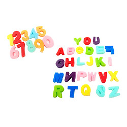 36x Numéro 0-9 Lettres éponge Doigt Dessin A-Z Alphabets Enfants Apprentissage Jouet pas cher