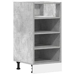 vidaXL Armoire de plancher gris béton 40x44,5x81,5cm bois d’ingénierie