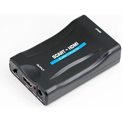 Convertisseur Péritel vers HDMI Adaptateur Scart vers HDMI 1080P HD pour DVD, Sky Box, STB, etc.