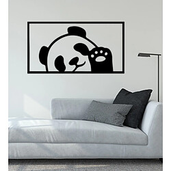 Avis EPIKASA Décoration en Métal Panda 1, Noir, Métal, 94x1,5x50 cm