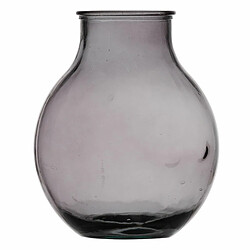 BigBuy Home Vase Gris verre recyclé 29 x 29 x 36 cm