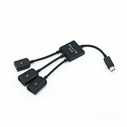 Acheter 3 En 1 Micro Usb Otg Câble Transfert De Données Micro Usb Mâle À Femelle Adaptateur Jeu Souris Clavier Adaptateur Câble