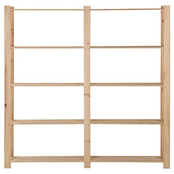 vidaXL Étagère de stockage 5 niveaux 170x28,5x170cm Bois de pin massif