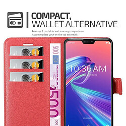 Cadorabo Coque Asus ZenFone MAX PRO M2 (6.3 Zoll) Etui en Rouge pas cher