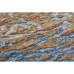 Avis Paris Prix Tapis Jacquard à Poils Courts Blaze Bleu & Beige 155 x 230 cm