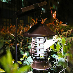 Acheter Tueur De Moustique De Zapper D'insecte De Ravageur De Lampe De Lumière LED De Pelouse De Jardin à énergie Solaire