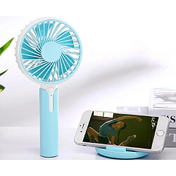 YP Select Support de téléphone portable Mini Fan Handheld Portable Fan - Bleu 99X38X220mm