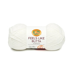 Lion Brand Yarn Company Lion Marque 215?100 Rappelle ta Fil, Polyester, Blanc, 17.78 x 6.35 x 6.35 cm