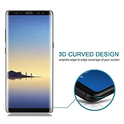 Acheter Wewoo Film de verre trempé 25 PCS Pour Galaxy Note 8 0.3mm 9H Dureté de Surface 3D Curved Silk-Screen Protecteur d'écran en plein écran Transparent