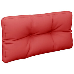 Avis vidaXL Coussins de palette lot de 2 rouge tissu