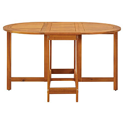 Maison Chic Table de jardin | Table d'extérieur 130x90x72 cm Bois d'acacia massif -GKD66168