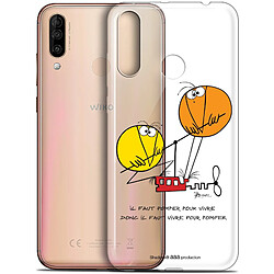 Caseink Coque Pour Wiko View 3 (6.26 ) [Gel HD Collection Les Shadoks ? Design Vivre Pour Pomper - Souple - Ultra Fin - Imprimé en France]