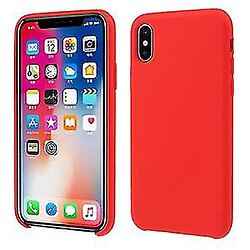 Universal Étui en silicone rouge pour votre Apple iPhone XS / X 5,8 pouces