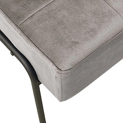 Maison Chic Chaise de relaxation | Fauteuil relax 65x79x87 cm Gris clair Velours -GKD46041 pas cher