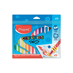 Maped Crayon de cire COLOR'PEPS TWIST, 12 en blister ()