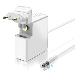 Chargeur Mural MagSafe MacBook Air 45W Recharge Rapide Compact AP-45 LinQ Blanc