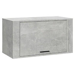 Maison Chic Armoire à Chaussures murale,Meuble de Rangement à Chaussures Gris béton 70x35x38 cm -MN24878