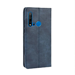 Acheter Wewoo Housse Coque Boucle magnétique rétro Crazy Horse Texture en cuir à rabat horizontal pour Huawei P20 lite 2019 / Nova 5iavec support et fentes cartes et cadre photo bleu